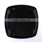 Square Black Disposable Plastic Food Tray thumbnail-5