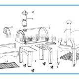 Used Outdoor Wood Fired Stainless Steel Pizza Oven thumbnail-5