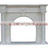 NATURAL COLOR MARBLE CARVED FIRE PLACES thumbnail-2