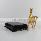 Resin Gold Plate Horse Modern Sculpture thumbnail-2