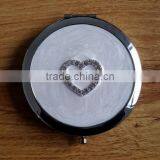 Ivory Enamel Professional Makeup Mirror With Heart Decor thumbnail-1