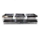 Stainless Steel Trio Planter, Steel Polished Window Planters thumbnail-1