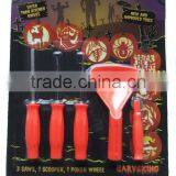 New style 5pcs holiday decoration pumpkin carving kit