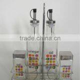 Kitchen Spice Oil Canister Sets With Metal Stand thumbnail-1