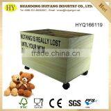 Custom Wood Toy Box With Wheels and Handle thumbnail-2