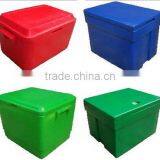 OEM high quality rotational molding plastic fish storage containers /rotomolded cooler box/ insualted food container