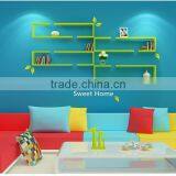 New Design Set of 2 J Shape Wall Display DIY Home Decorative Wooden Floating Wall Shelf Wholesale thumbnail-5
