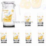 50oz 1400ml Halloween Christmas Juice Color Printing Jug and 6pcs Cups Set thumbnail-2