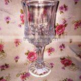 2015 New Design Clear Embossed Glass Cup &Wine Glass & Goblet thumbnail-2