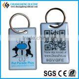 Silicone QR Code Printing Pet Tag, Various Shape Dog Tag, Pet Cat Collar thumbnail-1