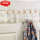 2016 Metal Powder Coat Overdoor Hook Storage Rack With Hat Rack Hooks thumbnail-6