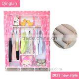 Portable Simple Style Folding Cheap Cartoon Wardrobe thumbnail-2