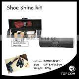 Black Shoe Polish PU Leather Travel Shoe Care Kit thumbnail-5