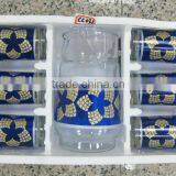 JK004 7pcs Glass Drinking Set With Deco thumbnail-4