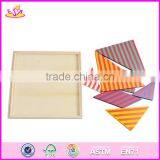 2017 New Design Kids Creative Mind Puzzles Wooden Tangram Shapes W11D006 thumbnail-5