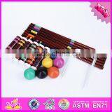 2016 Funny 6 Player Children Wooden Croquet for Outdoor Sports and Garden Game W01A170 thumbnail-2