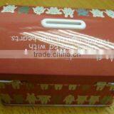 Dome Lid Tin Coin Bank With Lock Set thumbnail-1