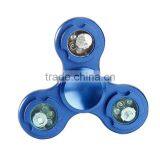 2017 Hot Alloy Hand Spinner Tri Fidget With LED Light Desk Toy EDC Stocking Stuffer Kids/Adults thumbnail-2