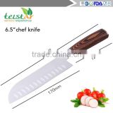 6.5 -inch colour wood handle vegetables santoku knife