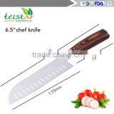 6.5 -inch Colour Wood Handle Vegetables Santoku Knife thumbnail-1