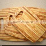 Bamboo Cutting Board Tiger Stripes 3 Piece Set Cutting Board Vegetable Chopper Salad Chopping Board thumbnail-2