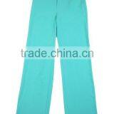 Green Lapel High Empire Waistband Long Sleeve One Covered Button Long Trousers Women Dancerwear Sets thumbnail-6