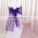 2016 Year Purple/white/red/black Lace Chair Sash for Wedding Party Decoration thumbnail-1