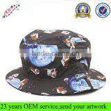 Custom pattern bucket hat/cap cool blank fashion mens bucket hat/cap