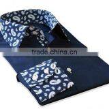 Men's High Collar Shirts,fashion Contrast Latest Shirt Design for Man thumbnail-1