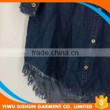 Super Hot Stylish Fashion Denim Long Blouse Designs thumbnail-3