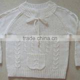 High Quality Kangaroo Packet Twist Pullover Sweater Designs for Girls (BKNB5345) thumbnail-1