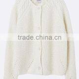 High Quality Hand Made Crochet Mesh Stylish Girls Sweater Cardigan(BKNB27) thumbnail-1