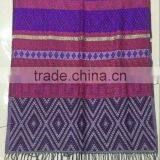 Fashion Hot Selling Wholesale Factory Ladies Winter Jacquard Rose Floral Geometric Scarf Shawl thumbnail-2