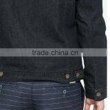 Wholesale Custom Plain Black Winter Man Jacket Denim Factory Price thumbnail-5