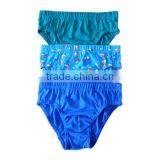 2015 Fashion Green Linear Style for 100% Cotton Boy Briefs thumbnail-4