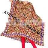 DIGITALLY PRINTED MICROFIBER PONCHO thumbnail-5