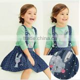 New Artival child clothing baby girls clothes sets kids outfits children kitty 2pcs clothes sets