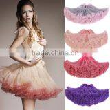 Plus Size Chiffion Teen Fluffy Adult Long Tutu Pettiskirt thumbnail-2