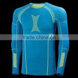 Mens Seamless Compression Long Sleeves Under Base Layer Tops thumbnail-1