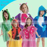 Wholesale Embroidery Design Cotton Terry Custom Kids Bathrobe With Hood thumbnail-2