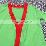 Knitting Cotton Green Color Girls Stylish Overall Fashion Smock-Frock Children Outer Garment thumbnail-4