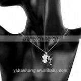 Fashion Plum 925 Silver Pendant Necklace thumbnail-3