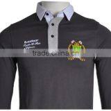 OEM Student School Uniform Manufactuers Long Sleeve Polo Shirt For Autumn Wearing thumbnail-4