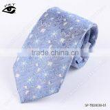 100% Real Silk Tie Wedding Tie Flower Print Classic Men's Necktie thumbnail-6