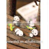 Panda Banboo Leaf Stickers, Black White Lovely Stickers, Scrapbook Cute Card DIY Felt Stickers thumbnail-3