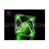 Plastic DC 12V Computer Case Cooling Fans With Four Highly Intense Leds