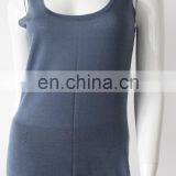 Summer Wear Sleeveless 14gg Knitted Women Pure Cashmere Tops thumbnail-3