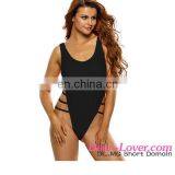 Royal Blue Strappy High Leg Lace Up Back One Piece Swimsuit Sexi Ladies Mature Bikini Swimsuits thumbnail-4