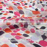 2016 Small Leaf Printed Silk Paj Habotai Silk Fabric