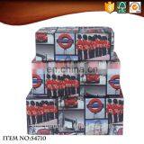 Cheap Old Fashioned Style Suitcases With London Pattern thumbnail-4